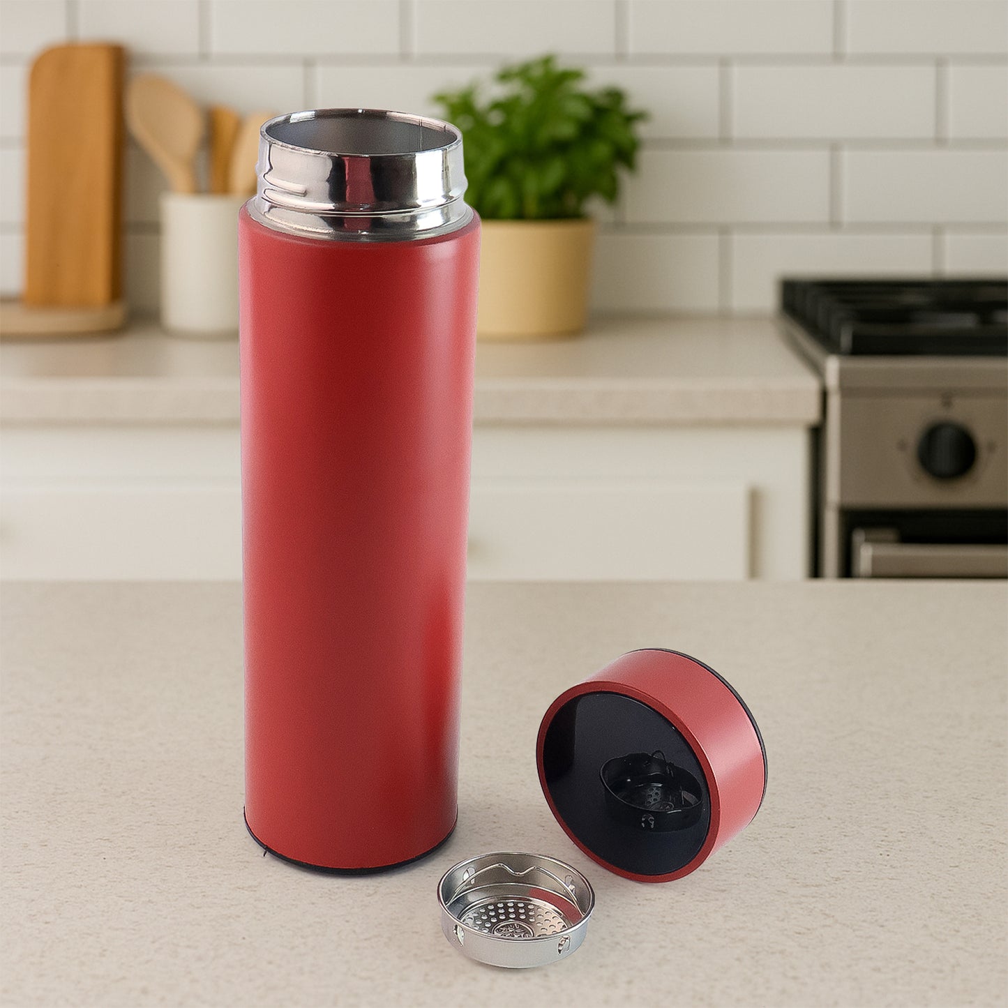 Red Vacuum Insulated Water Bottle (1 Pc 500ml)