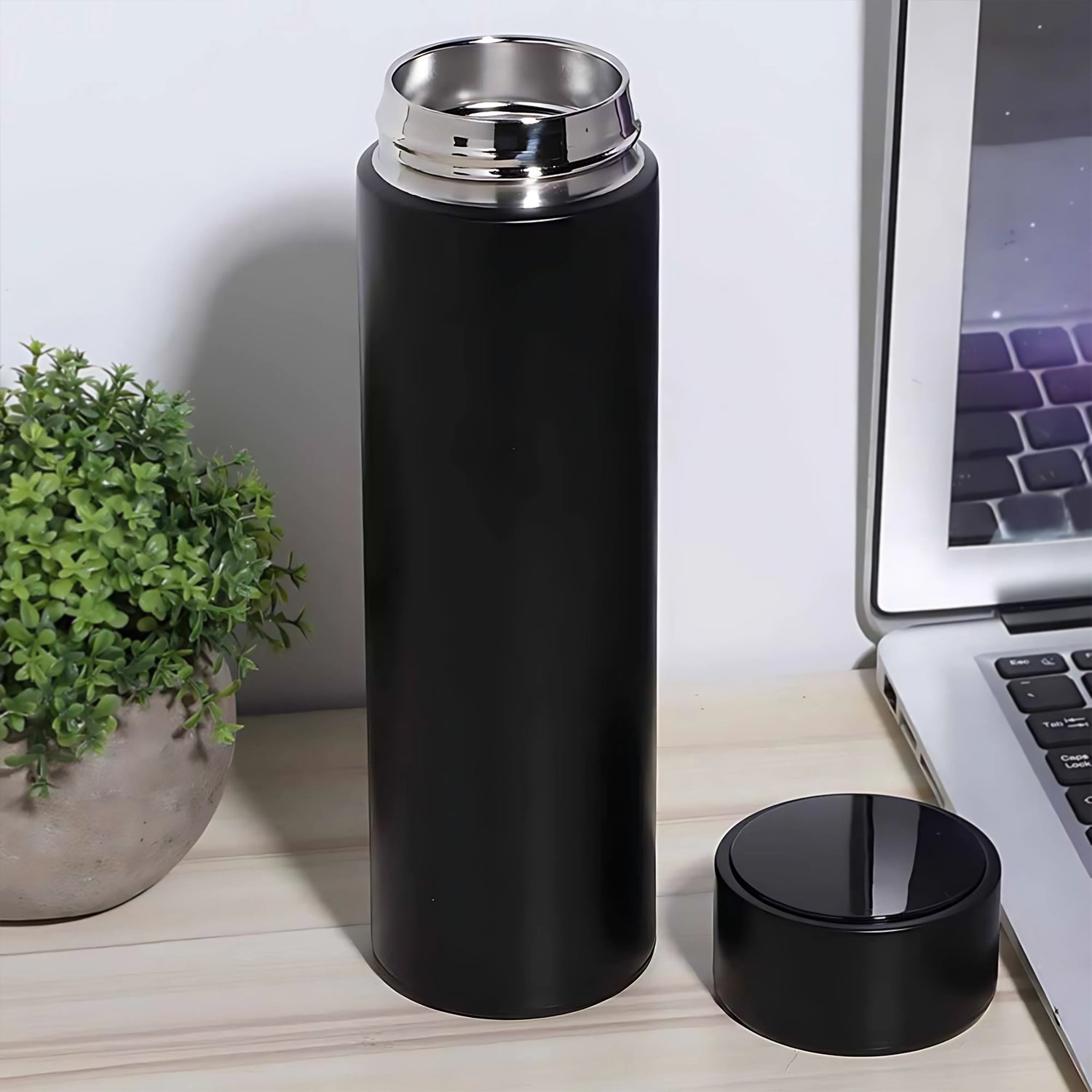 Black Vacuum Insulated Water Bottle (1 Pc  500ml)