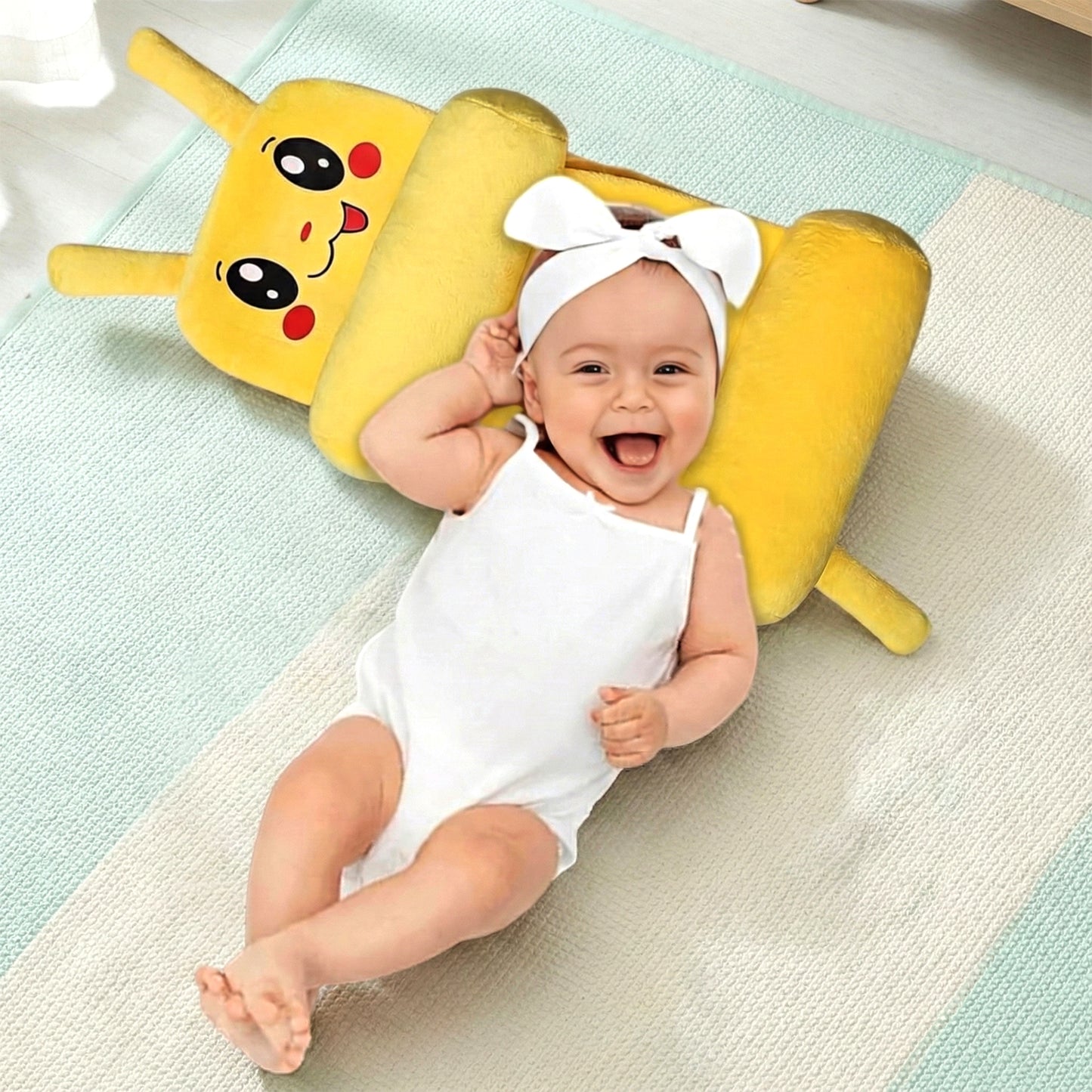 Baby Sliding Pillow With Soft Support Design (1 Pc)