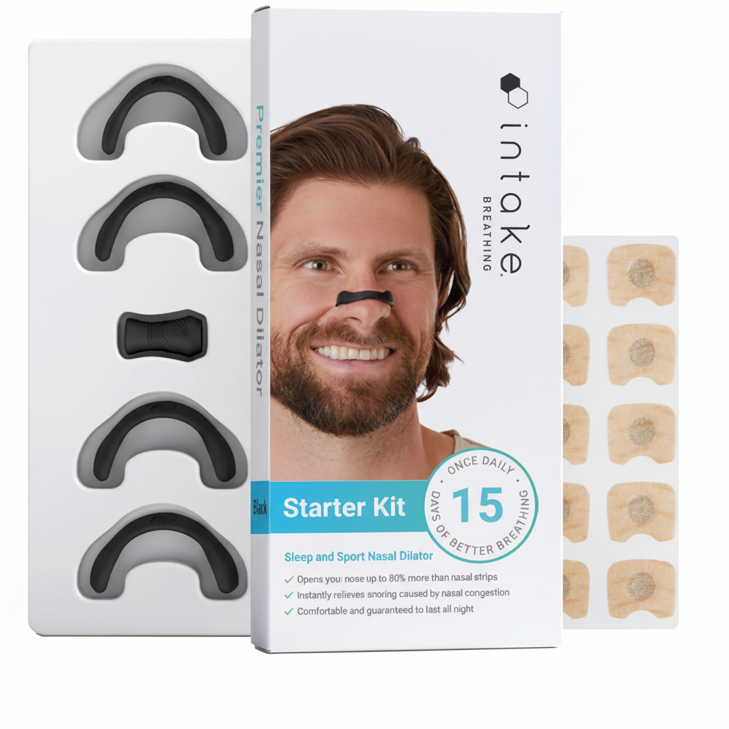 Breathing nasal strip starter kit silicone